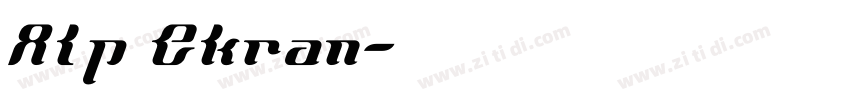 Alp Ekran字体转换